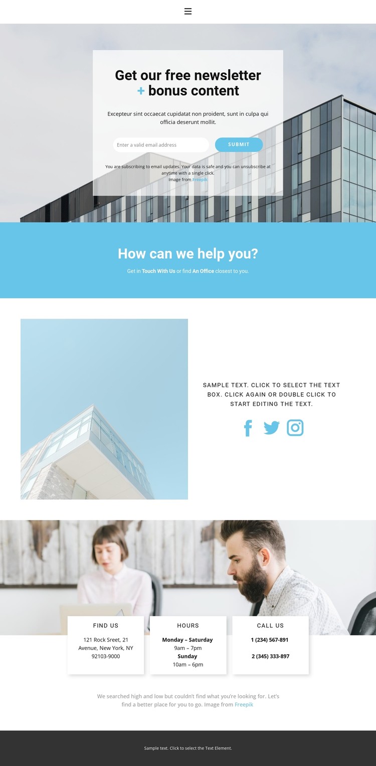 Office Search CSS Template
