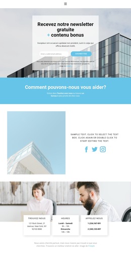 Recherche De Bureau : Modèle De Site Web Simple