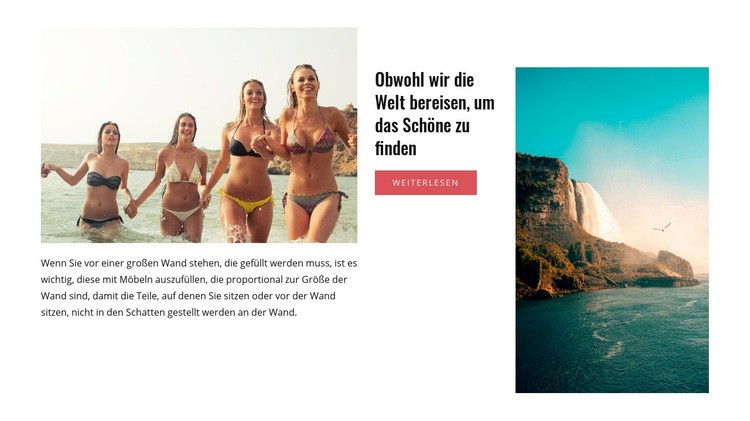 Exotische Strandferien HTML5-Vorlage