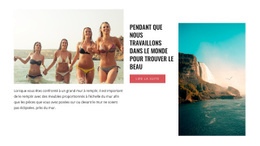 Conception De Site Web Premium Pour Vacances À La Plage Exotiques