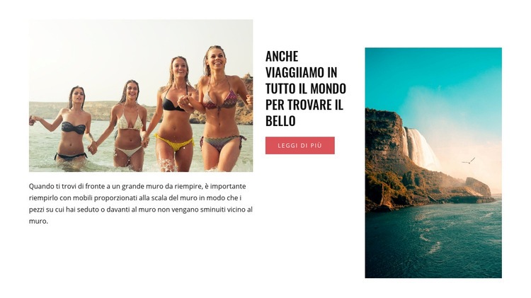 Vacanze esotiche al mare Modello HTML