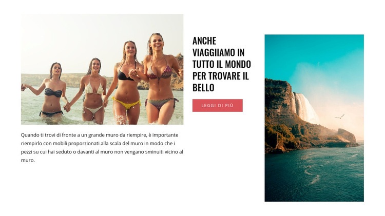 Vacanze esotiche al mare Modello di sito Web