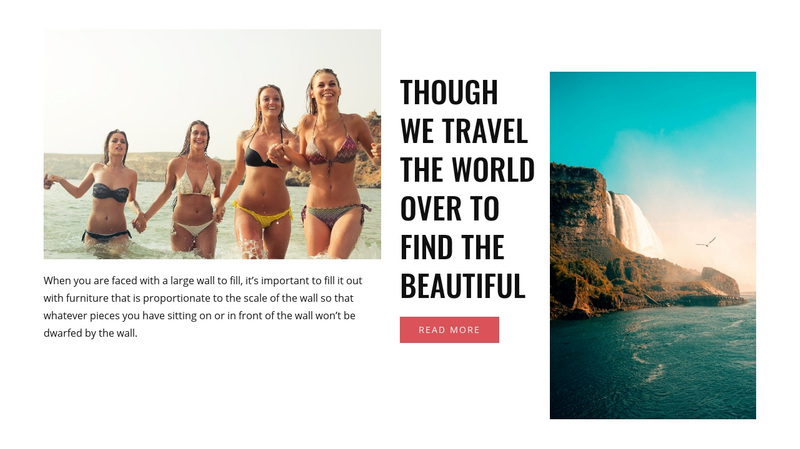 Exotic beach vacations Squarespace Template Alternative