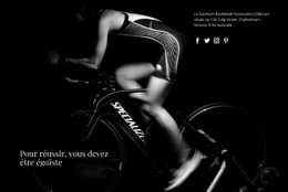 Société Des Cyclistes Modèle De Page De Destination