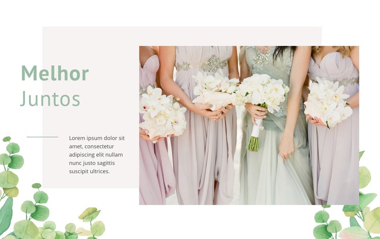 Vestidos com lindos detalhes Template CSS