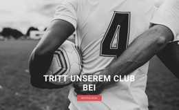 Atemberaubende Landingpage Für Sport Fußballverein