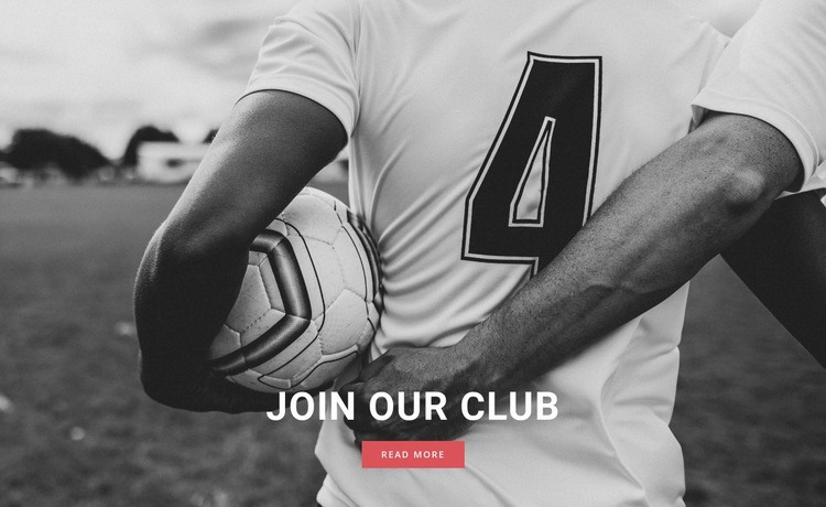 Sport football club Elementor Template Alternative