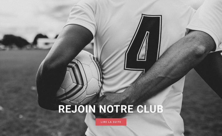 Club de football sportif Modèle HTML5