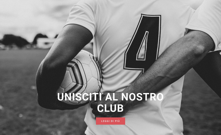 Club di calcio sportivo Modello HTML