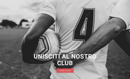 Club Di Calcio Sportivo - Modello Di Sito Web Aziendale Premium