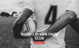 Sport Voetbalclub - Design HTML Page Online