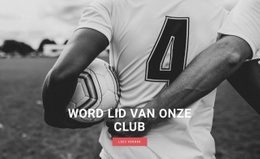 Sport Voetbalclub - Eenvoudig Te Gebruiken Websitemodel