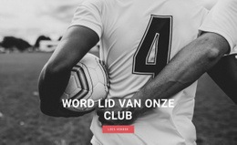 Prachtig Webontwerp Voor Sport Voetbalclub