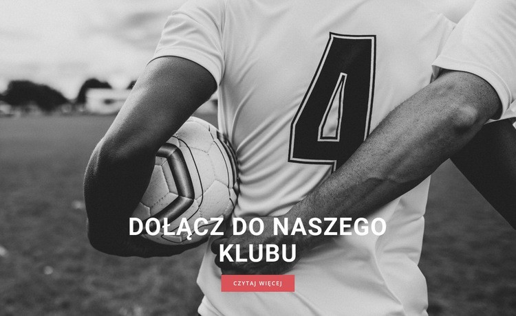 Sportowy klub piłkarski Szablon HTML5