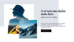O Ar Tem Um Cheiro Mais Doce - Modelo HTML5 Simples
