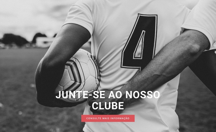 Clube de futebol esportivo Landing Page