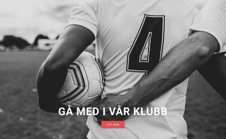 Sportfotbollsklubb HTML-mall