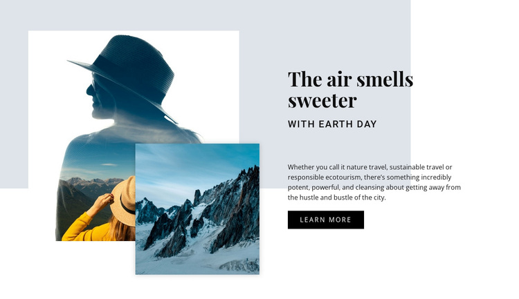 The air smells sweeter Template