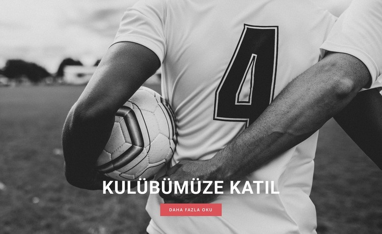 Spor futbol kulübü Web sitesi tasarımı