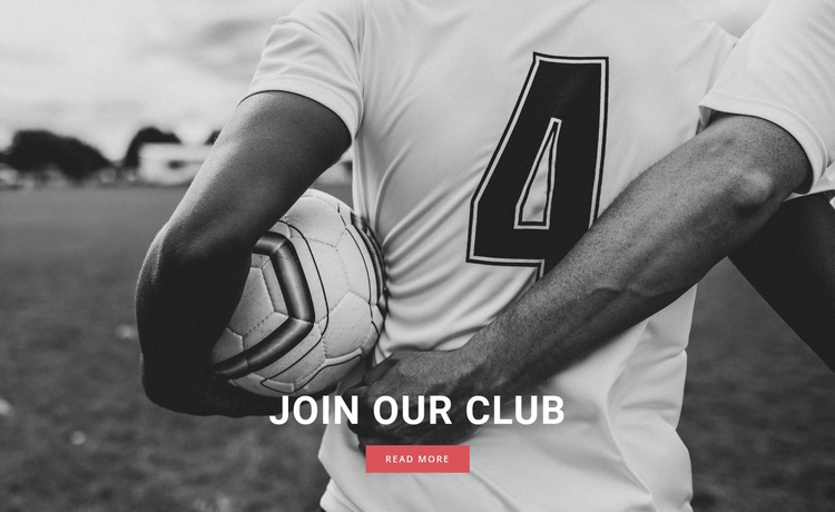 Sport football club Website Builder Software