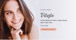 Kosmetické Studio Čistá A Minimální Šablona