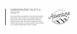 HTML Design Pro Textové Dobrodružné Výlety