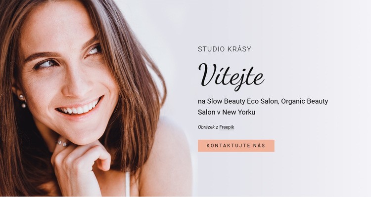 Kosmetické studio Šablona webové stránky