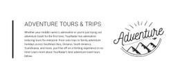 Text Adventure Tours Trips Free CSS Template