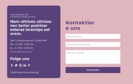 Kontaktformular Und Textgruppe