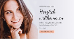 Schönheitsstudio - Modernes Website-Design