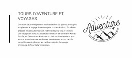 Textes Voyages Aventure - Modèle Professionnel D'Une Page