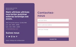 Formulaire De Contact Et Groupe De Texte - Page De Destination Gratuite