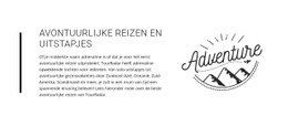 Geweldig Website-Ontwerp Voor Tekst Avontuurlijke Reizen Reizen