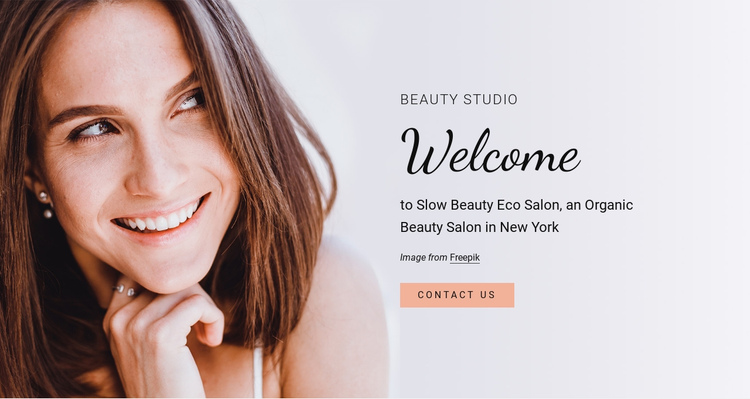 Beauty studio  One Page Template