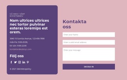 Gratis Onlinemall För Kontaktformulär Och Textgrupp