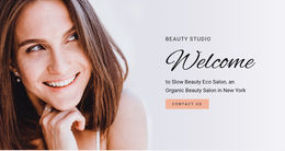 Web Page Design For Beauty Studio