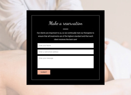 Make Online Reservation - Multi-Purpose Web Page Design