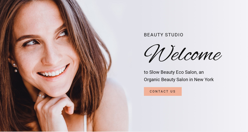 Beauty studio  Web Page Design
