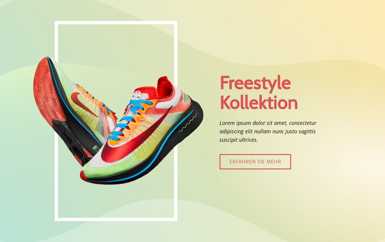 Freestyle Kollektion Website-Vorlage
