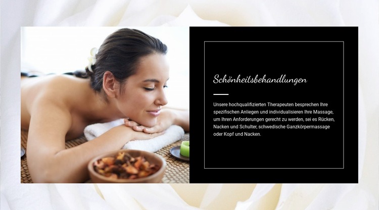 Spa Entspannungszeit Landing Page