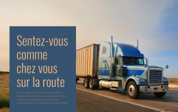 Page De Destination Du Produit Pour Opérateur Logistique De Véhicules