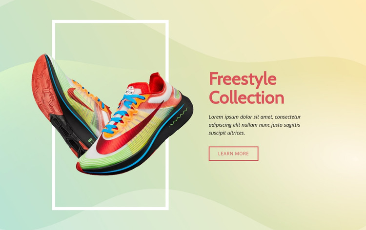 Freestyle collection Homepage Design