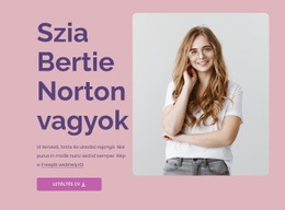 Üdvözlő Blokk Alap Html Sablon CSS-Sel