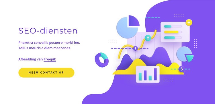 SEO-diensten Sjabloon voor één pagina