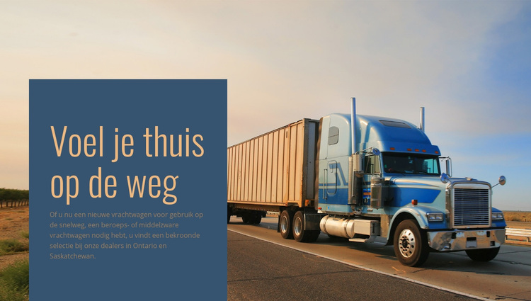 Voertuiglogistiek operator WordPress-thema