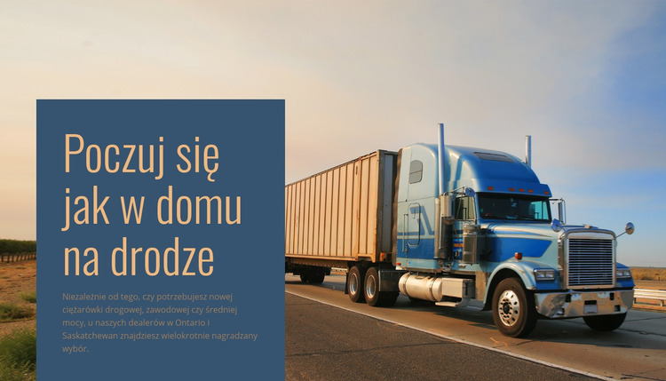 Operator logistyki pojazdów Szablon Joomla