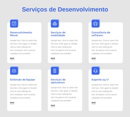 Layout CSS Para Desenvolvimento De Aplicativos Da Web