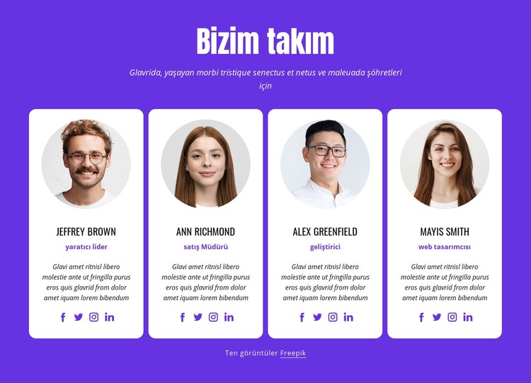 Web tasarımcıları ve web geliştiricileri CSS Şablonu