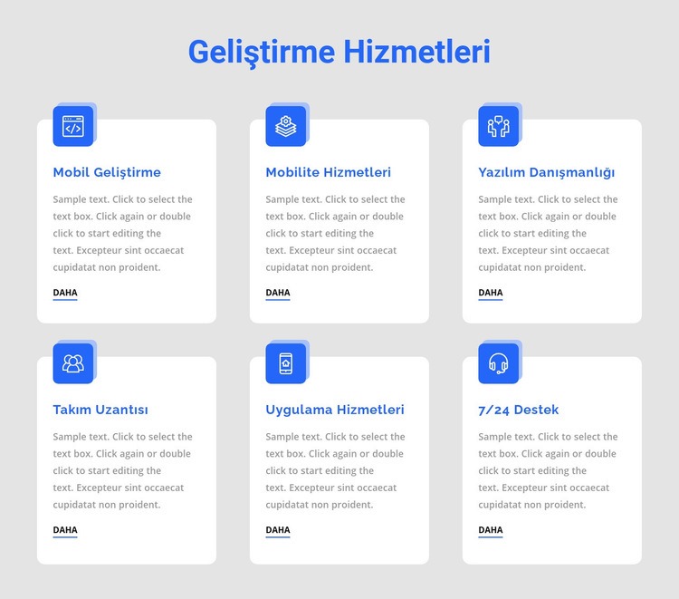 Web uygulaması geliştirme HTML5 Şablonu