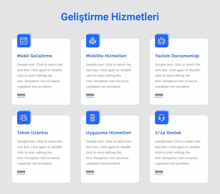 Web uygulaması geliştirme Web Sitesi Oluşturucu Şablonları